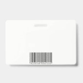 Badge Femme d'affaires souriante | Entreprise | Code QR (Back)