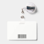 Badge Femme d'affaires souriante | Entreprise | Code QR (Back with Retractable)