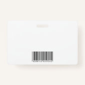 Badge Femme d'affaires souriante | Entreprise | Code QR (Dos)