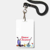 Badge Femme de ménage (Arrière avec lanière)