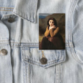 Badge Femme Mignonne de Jeune Femme par Bouguereau (Insitu)