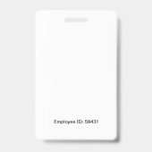 Badge Femme Pasteur Personnalisé (Arrière)