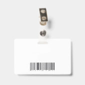Badge Femme Policier Souriant (Arrière avec clip)