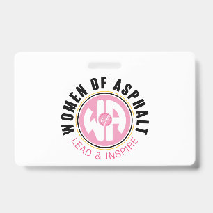 Badge Femmes de l'insigne d'asphalte