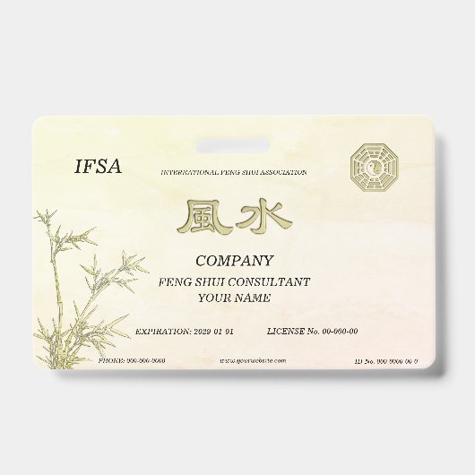 Badge Feng Shui (Avant)