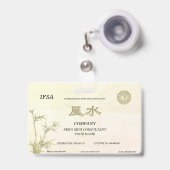 Badge Feng Shui (Avant avec rétractable)