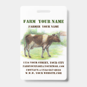Badge Ferme bovine
