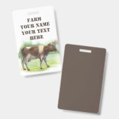 Badge Ferme bovine  (Avant & arrière)