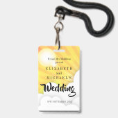 Badge Festival Thème Fun Faire-part de mariage (Front with Lanyard)