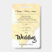 Badge Festival Thème Fun Faire-part de mariage (Back)