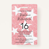 Badge Fête avec PASS VIP personnalisé (Dos)