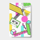 Badge Fête d'anniversaire des années 80 (Arrière)