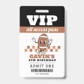 Badge Fête d'anniversaire Retro Personnalisée (Avant)