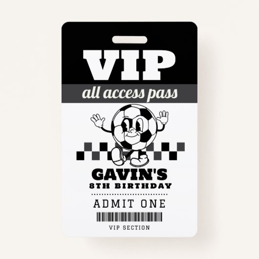 Badge Fête d'anniversaire Retro Personnalisée Favoriser (Devant)