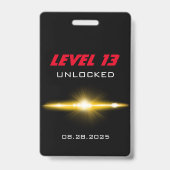 Badge Fête de contrôleur rouge du jeu vidéo Favoriser (Arrière)