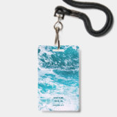 Badge Fête de plage VIP accès illimité à la soirée d'été (Arrière avec lanière)