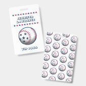 Badge Fête du 4 juillet Baseball (Avant & arrière)