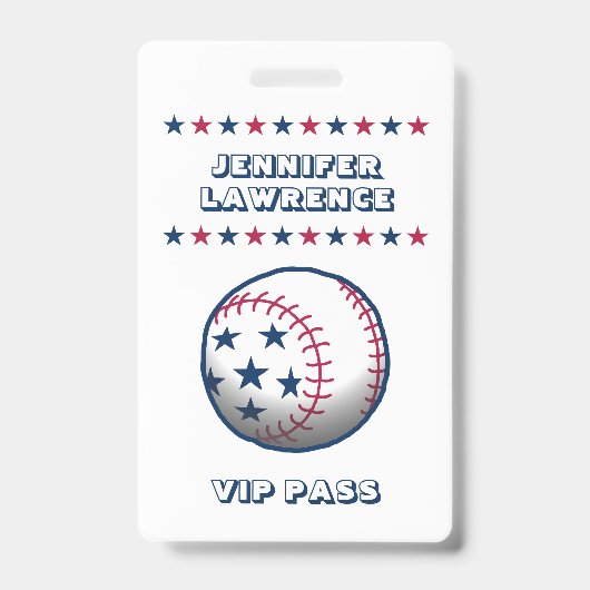 Badge Fête du 4 juillet Baseball (Avant)