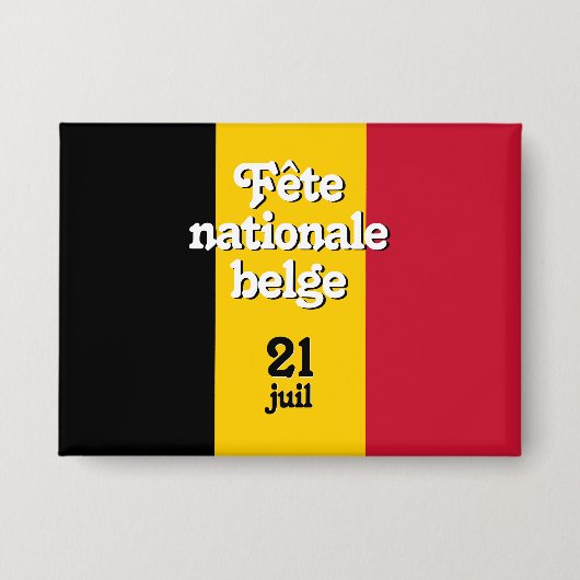 Badge Fête nationale belge (Recto)