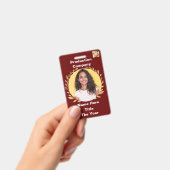 Badge Feuille rouge or (Manuel / portable)