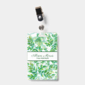 Badge Feuilles à main (Front with Clip)