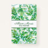 Badge Feuilles à main (Devant)