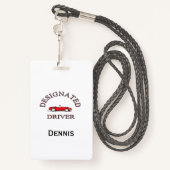 Badge Feuilles d'inscription des pilotes désignés (Derrière avec lanière)