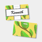 Badge Feuilles par Kenneth Yoncich (Avant & arrière)