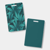 Badge Feuilles tropicales dégradées (Avant & arrière)