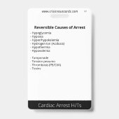 Badge Fibrillation ventriculaire réfractaire/Vtac et Hs& (Arrière)
