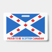 BADGE FIER D'ÊTRE CANADIEN ÉCOSSE ! (Arrière)