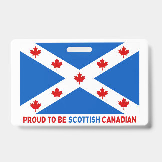 BADGE FIER D'ÊTRE CANADIEN ÉCOSSE !