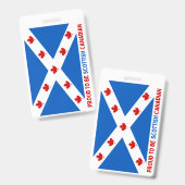 BADGE FIER D'ÊTRE CANADIEN ÉCOSSE ! (Avant & arrière)