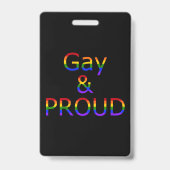 Badge Fier et gay (Arrière)