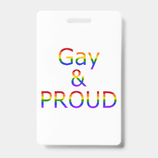 Badge Fier et gay