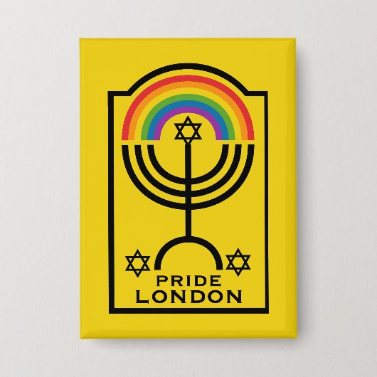 Badge Fierté juive LGBTQ (Recto)