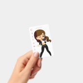 Badge Fille cool chante au karaoke Thunder_Cove (Manuel / portable)
