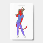 Badge fille diabolique (Avant)