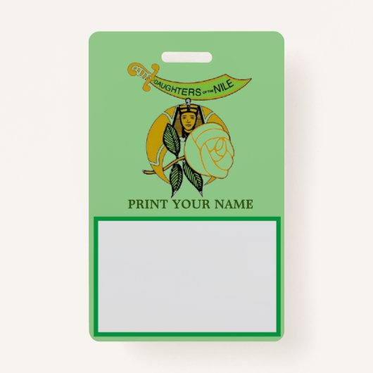 BADGE FILLE DU NIL (Devant)