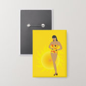 Badge Fille en Bikini (Recto/Verso)