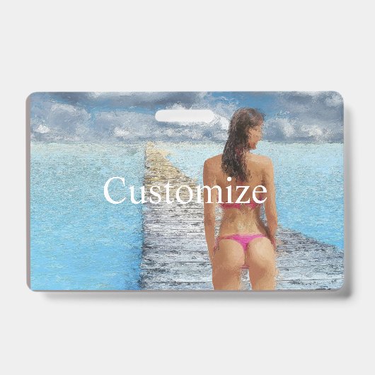 Badge Fille en bikini Thunder_Cove (Avant)