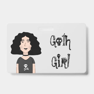 Badge Fille gothique