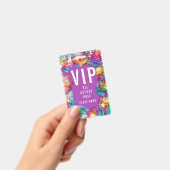 Badge Fille mignonne VIP All Access Pass QR Code Disco B (Manuel / portable)