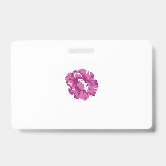 Badge Fille, Pale Megenta, Santé Royale (Avant)