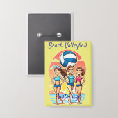 Badge Filles de beach volley Thunder_Cove (Recto/Verso)