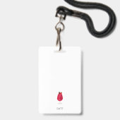 Badge Filles de la fête de Bachelorette Week-end Demoise (Arrière avec lanière)