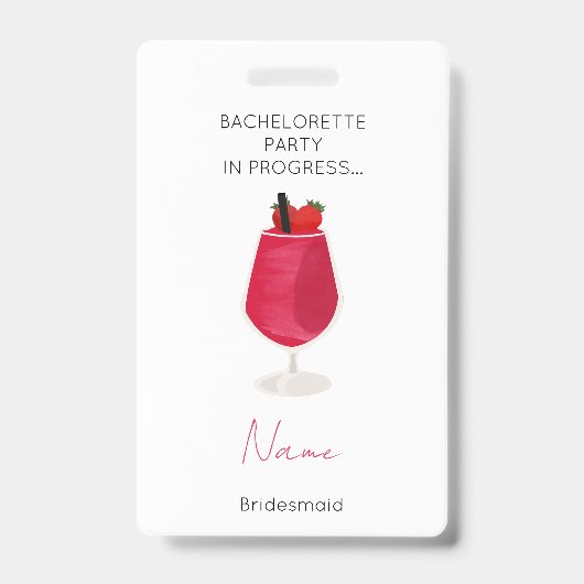 Badge Filles de la fête de Bachelorette Week-end Demoise (Avant)