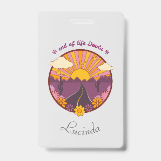 Badge Fin de vie Doula, infirmière en soins palliatifs