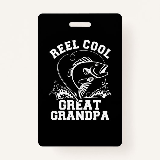 Badge Fisher Reel Cool Grand Grand Papi (Devant)