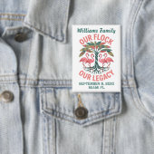 Badge Flamants roses hérités de la Réunion des familles (Insitu)